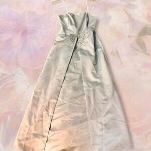 American Vintage Silver Prom Dress